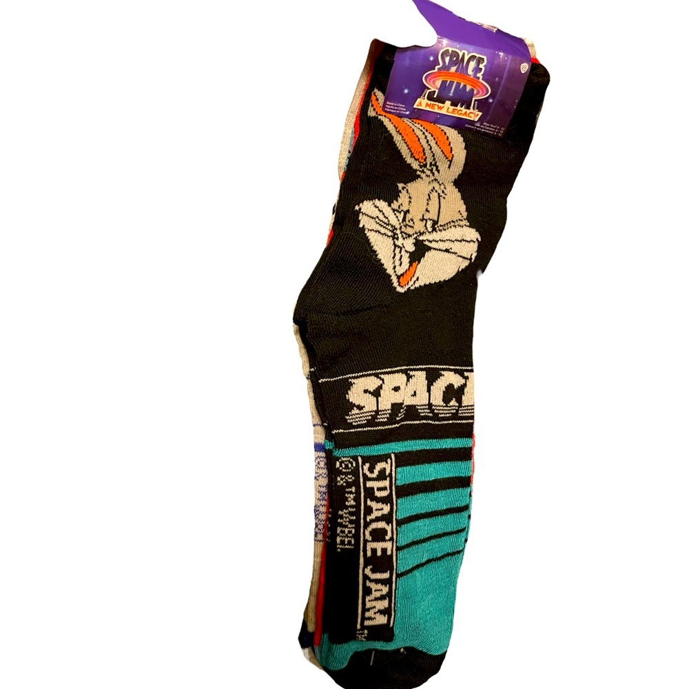 Space Jam A New Legacy Looney Tunes tube socks 3 pair NEW!